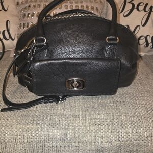Coach Black Leather Satchel